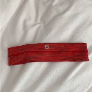 Red Lululemon Headband (never worn)